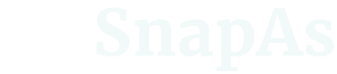 Snapas white logo